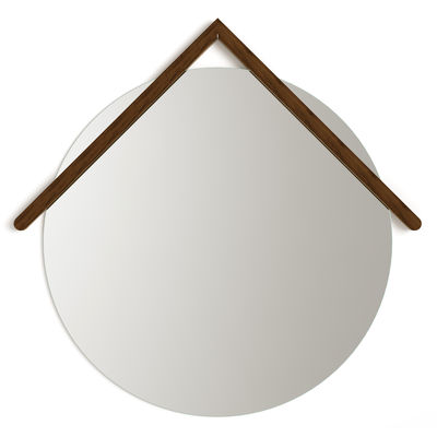 Miroir mural Grand Lubin / Ø 55 cm - Hartô bois naturel en bois