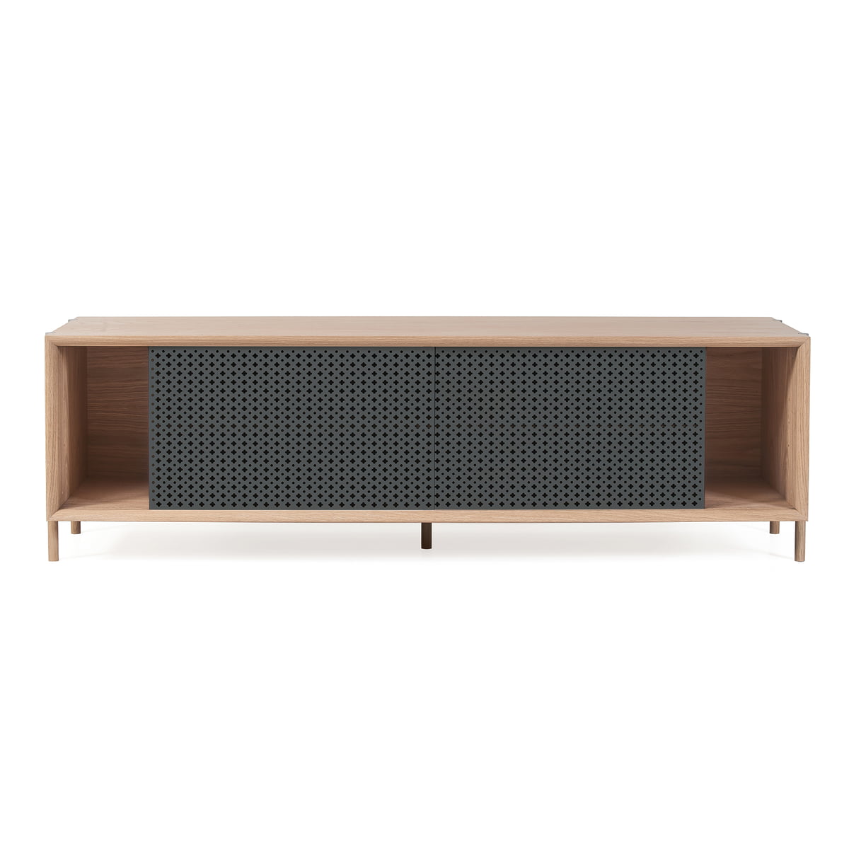 Hartô - Gabin Sideboard 162 cm, chêne / gris anthracite (RAL 7016)