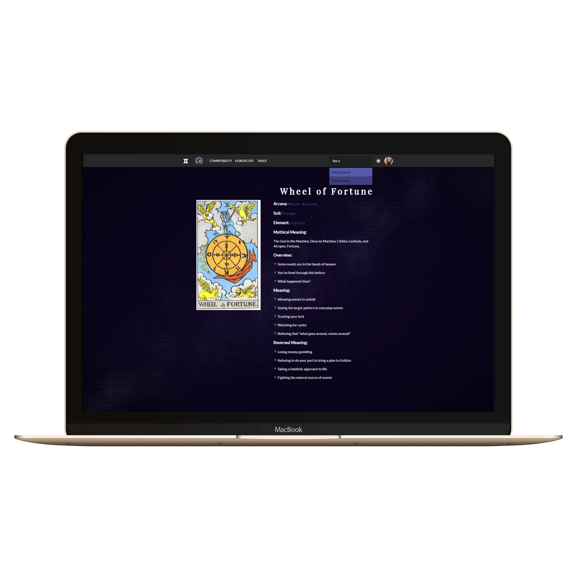 Screenshot description