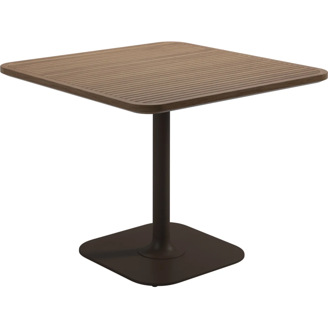 Gloster Grid Dining 35.5" Square Teak Dining Table CurranHOME