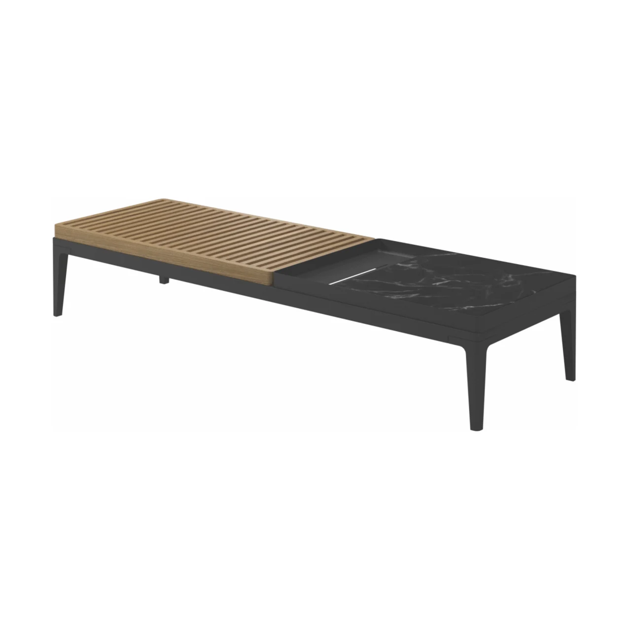 Gloster Grid 60" Ceramic Coffee Table CurranOUTDOOR