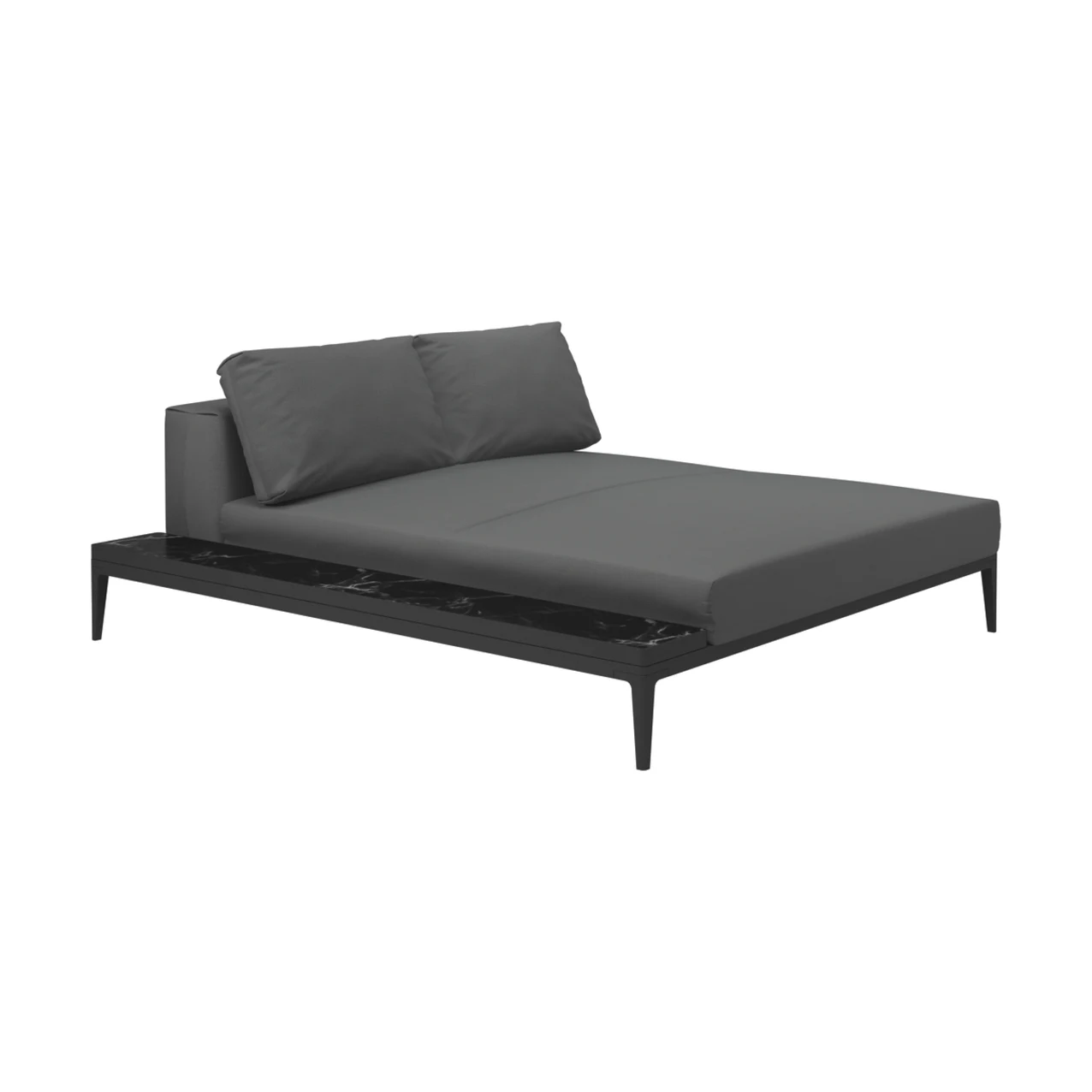 Gloster Grid Left Right Chill Chaise Unit CurranOUTDOOR