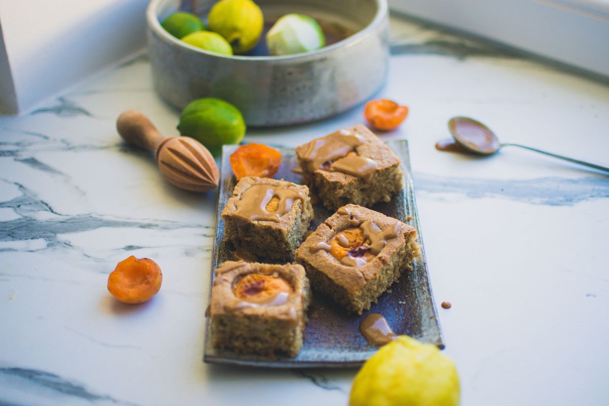 Vegan Austrian Apricot Cake - Cinnamon&Coriander