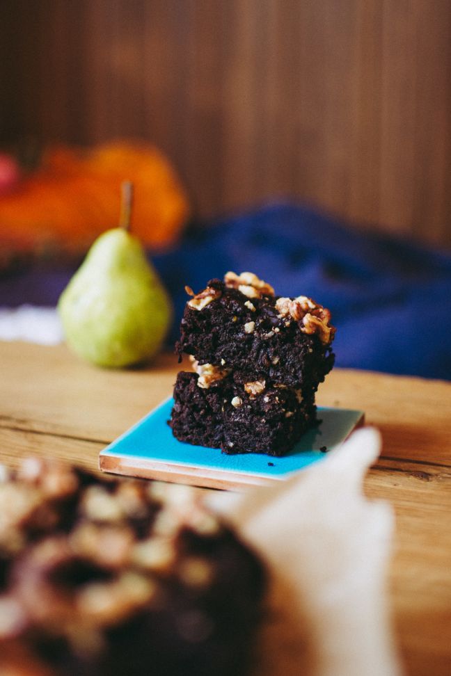 Veganski browniji s hruškami
