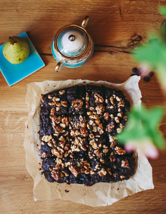 Veganski browniji s hruškami