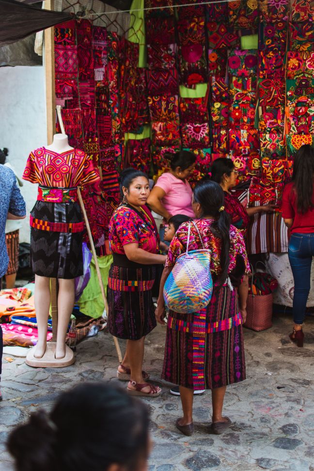 Colourful clothes from the chichi market in Guatemala.