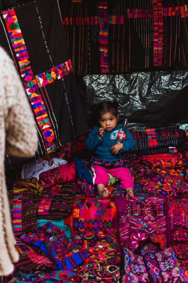 Colourful clothes from the chichi market in Guatemala.