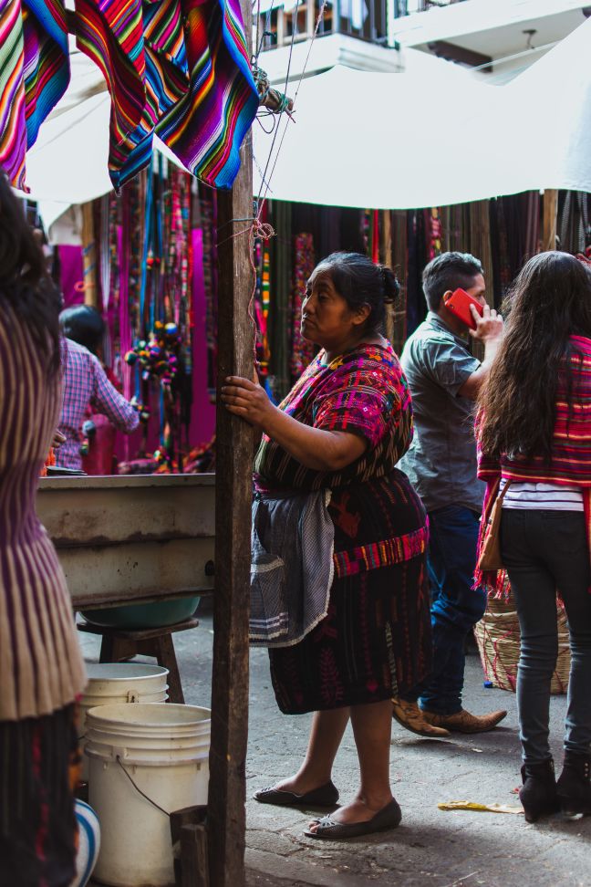 Colourful clothes from the chichi market in Guatemala.
