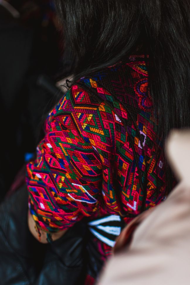 Colourful clothes from the chichi market in Guatemala.