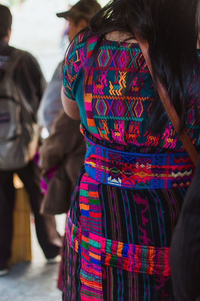 Colourful clothes from the chichi market in Guatemala.