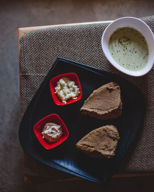 Traditional Ladakh mush served with tangtur.
