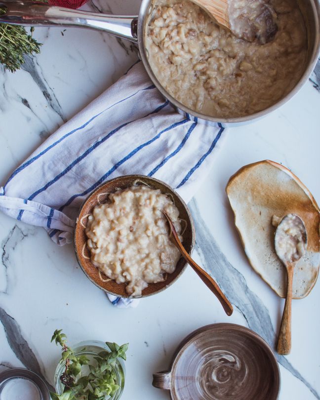 Tradicionalni močnik v veganski izvedbi