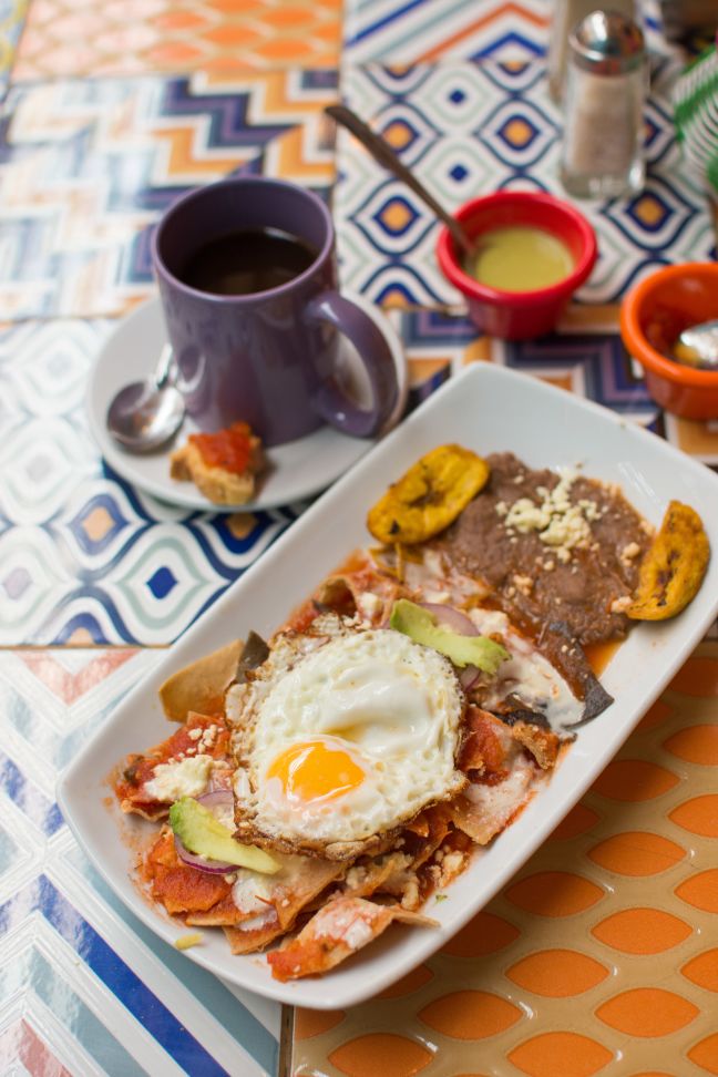 chilaquiles with eggs