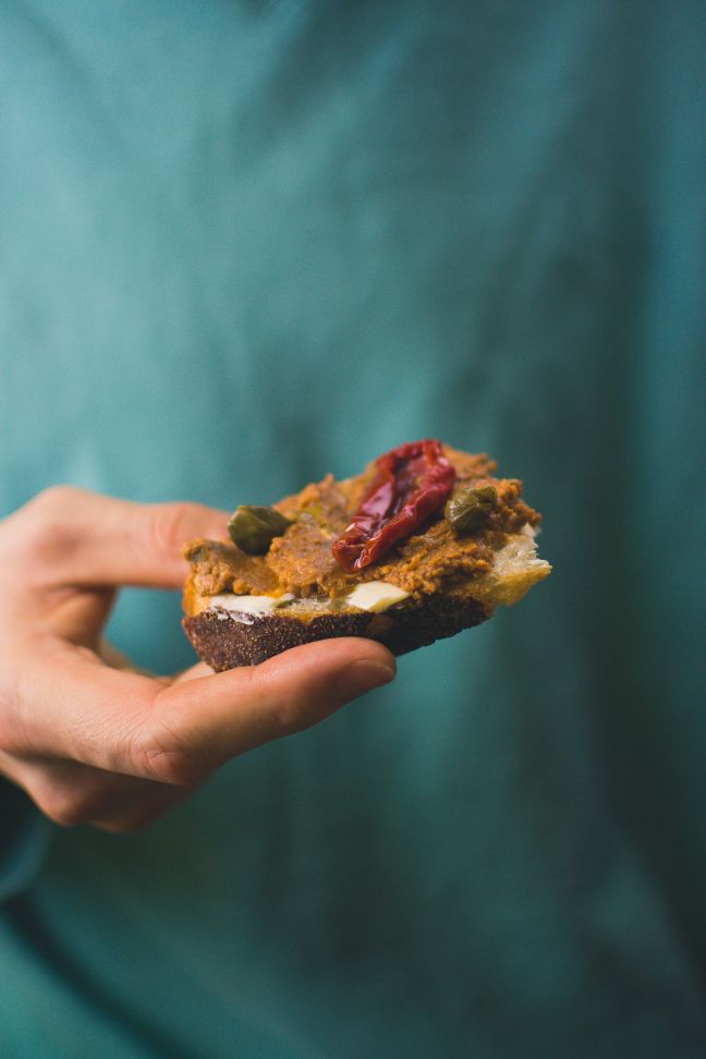 Steak tartar as a snack
