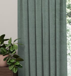 Vorhang Figaro Grüngrau detail