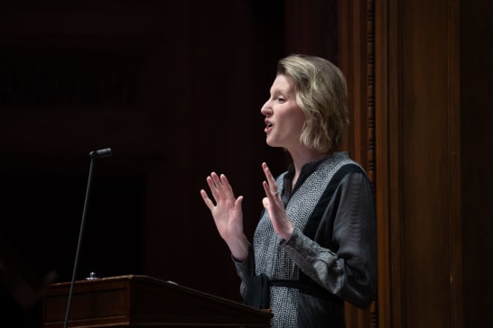 Commencement: Amanda Majeski Delivers Affirming Alumni Address