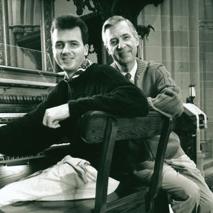 Alan Morrison with Fred Rogers