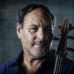 Portrait of Gary Hoffman holding cello