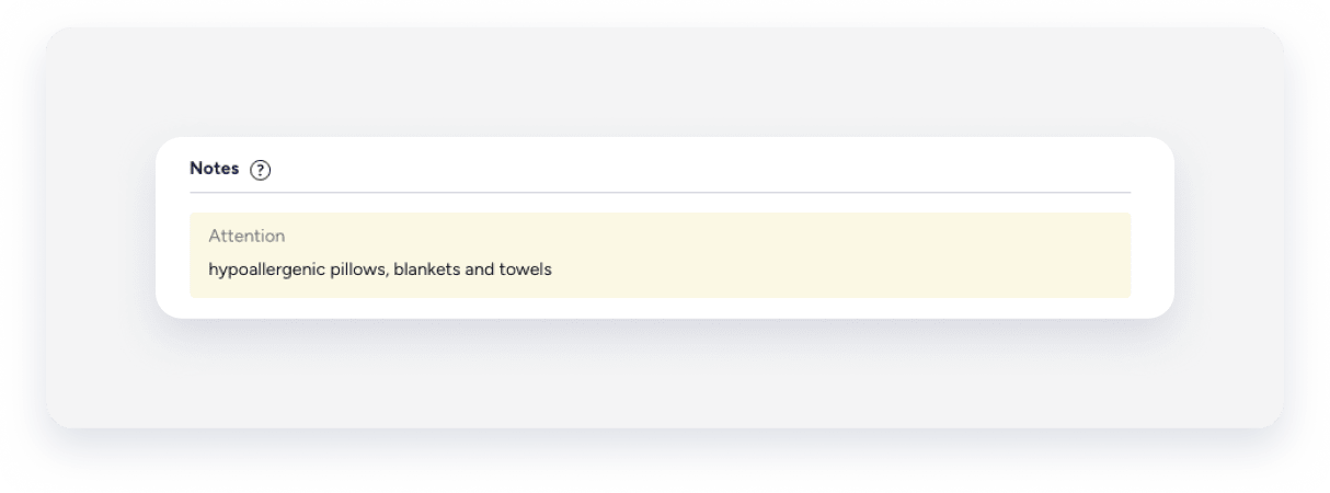 notas de solicitudes