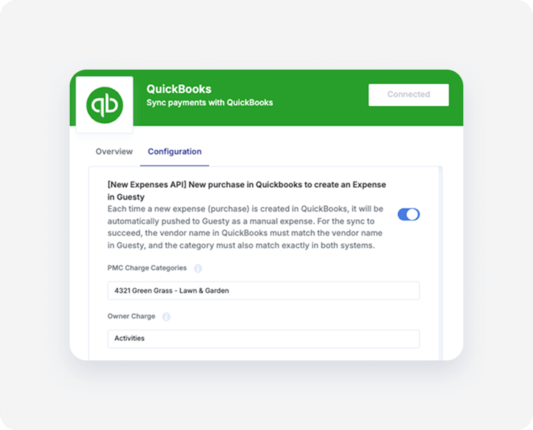 QuickBooks New Expenses API toggle