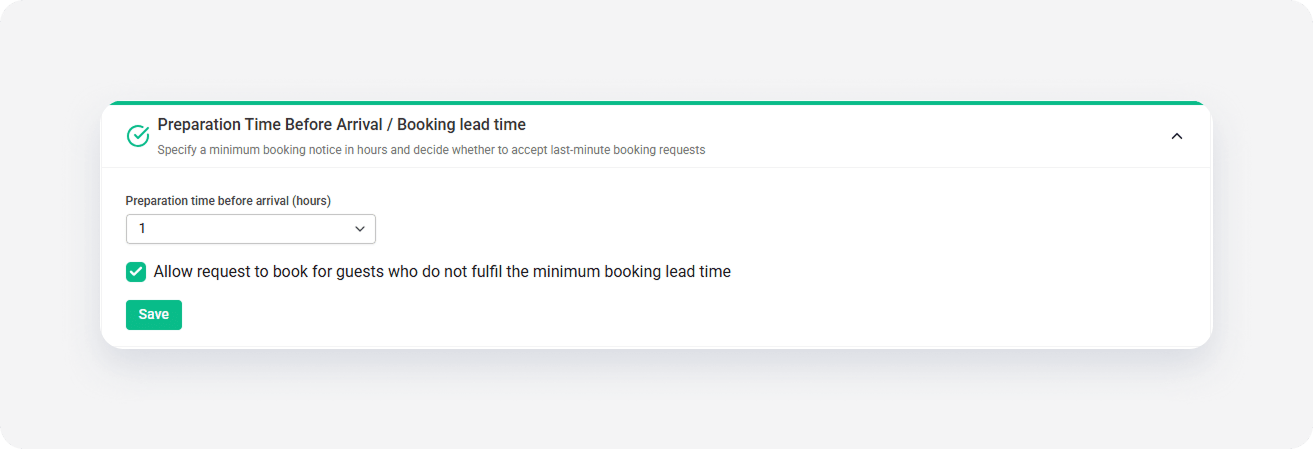 Airbnb channel settings ptba
