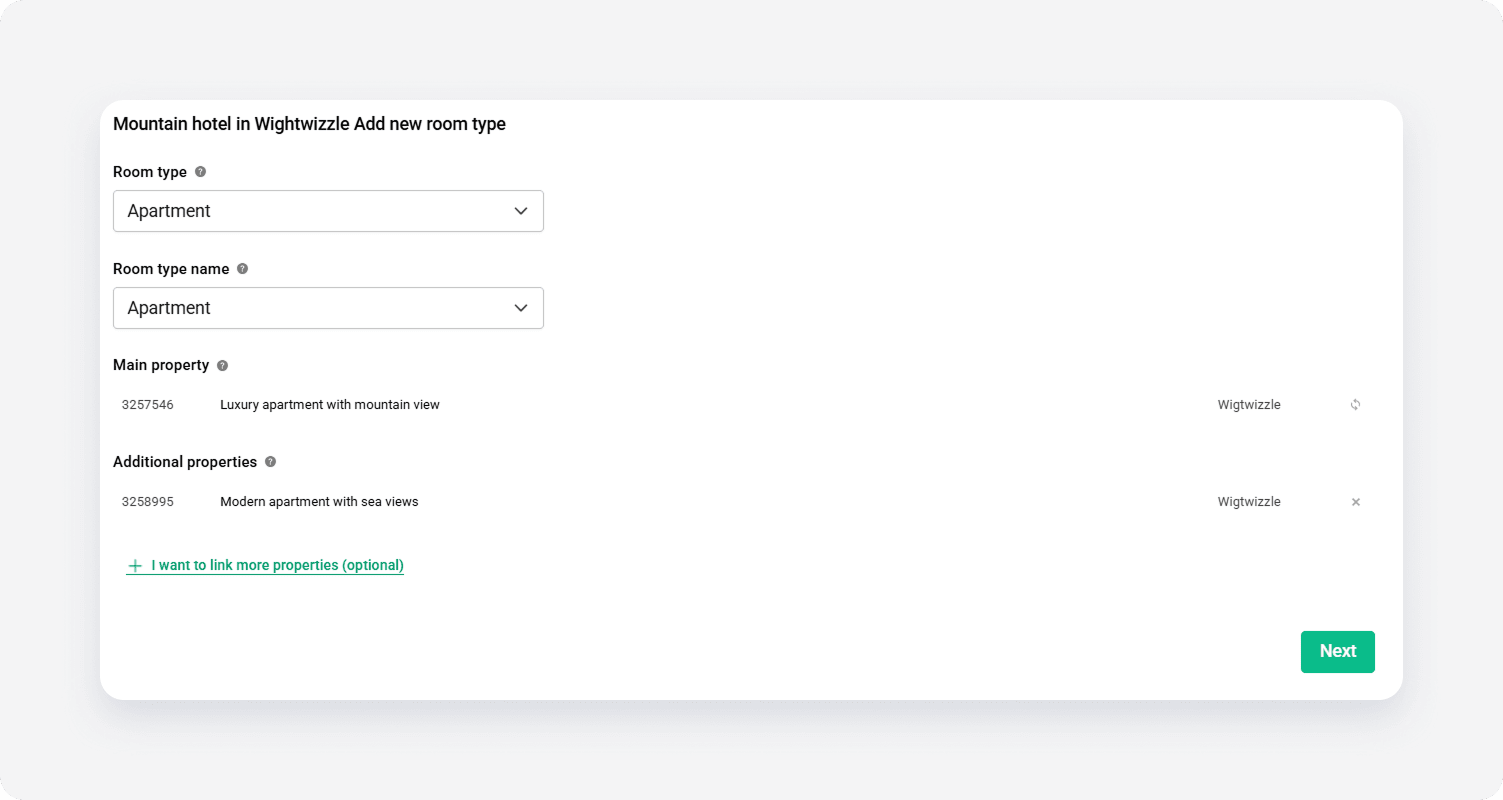 Booking Propertysettings Mainproperty