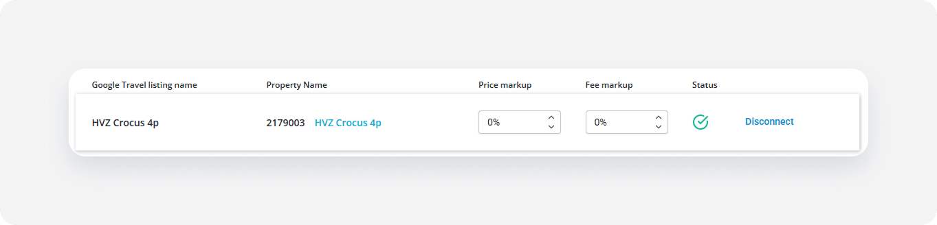 Google property settings disconnect