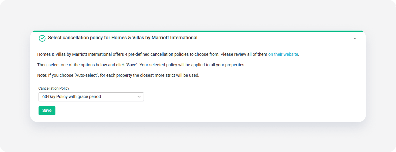 Hvmb channel settings cancellation policy