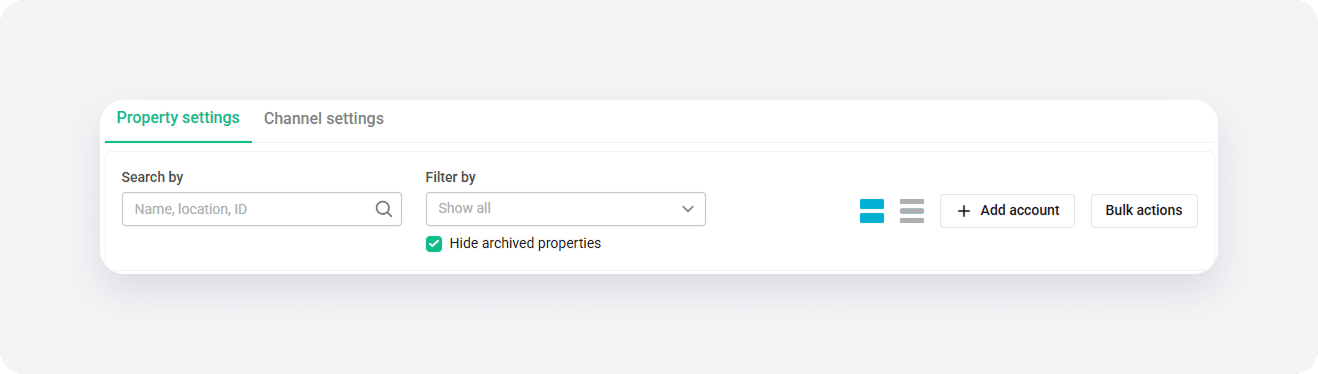 Hvmb property settings top menu