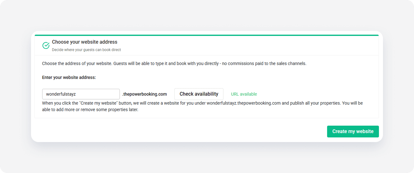 My website checklist