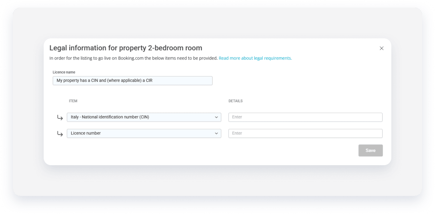 Property Settings fix license window