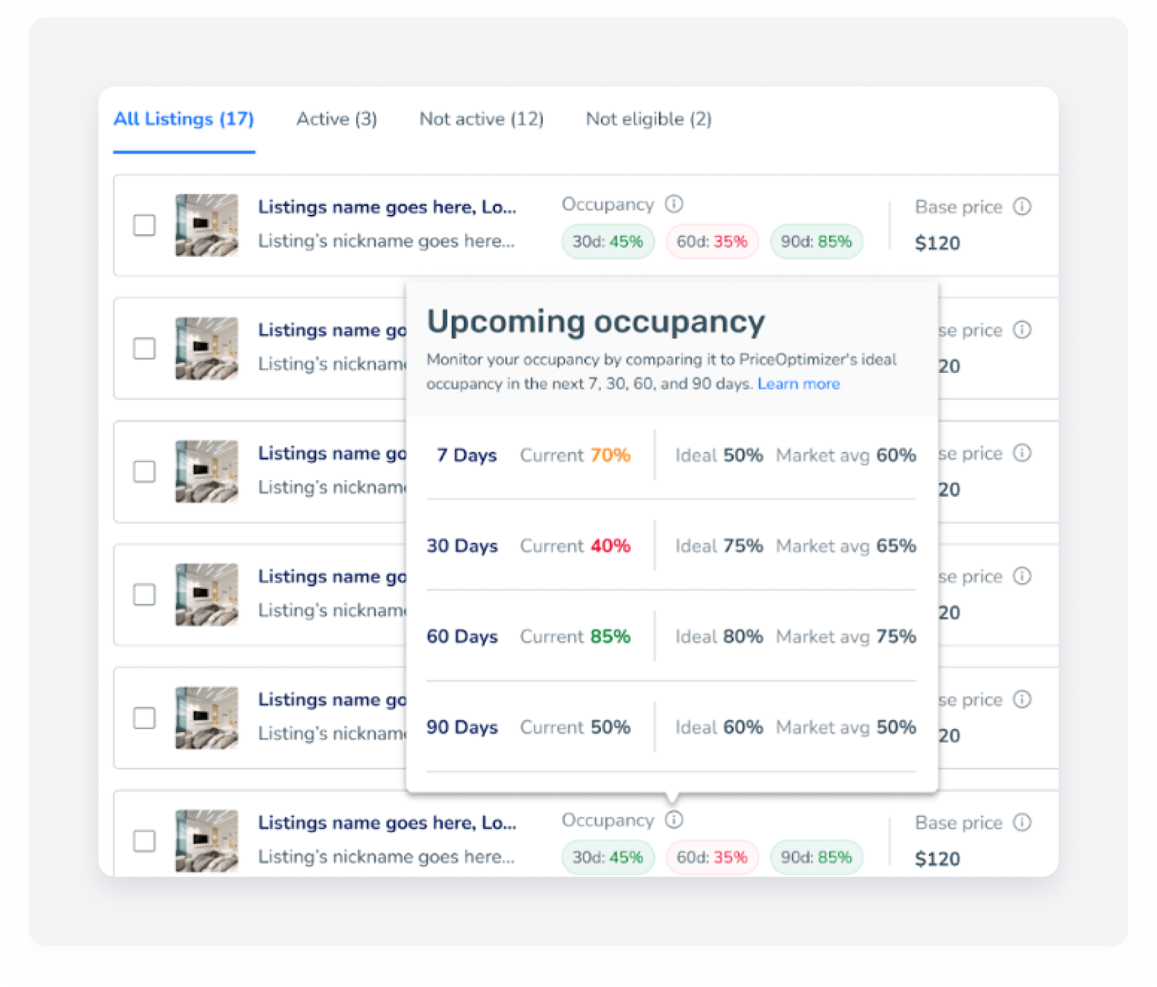 Pilot Guesty PriceOptimizer ideal occupancy Guesty For Hosts Help Center