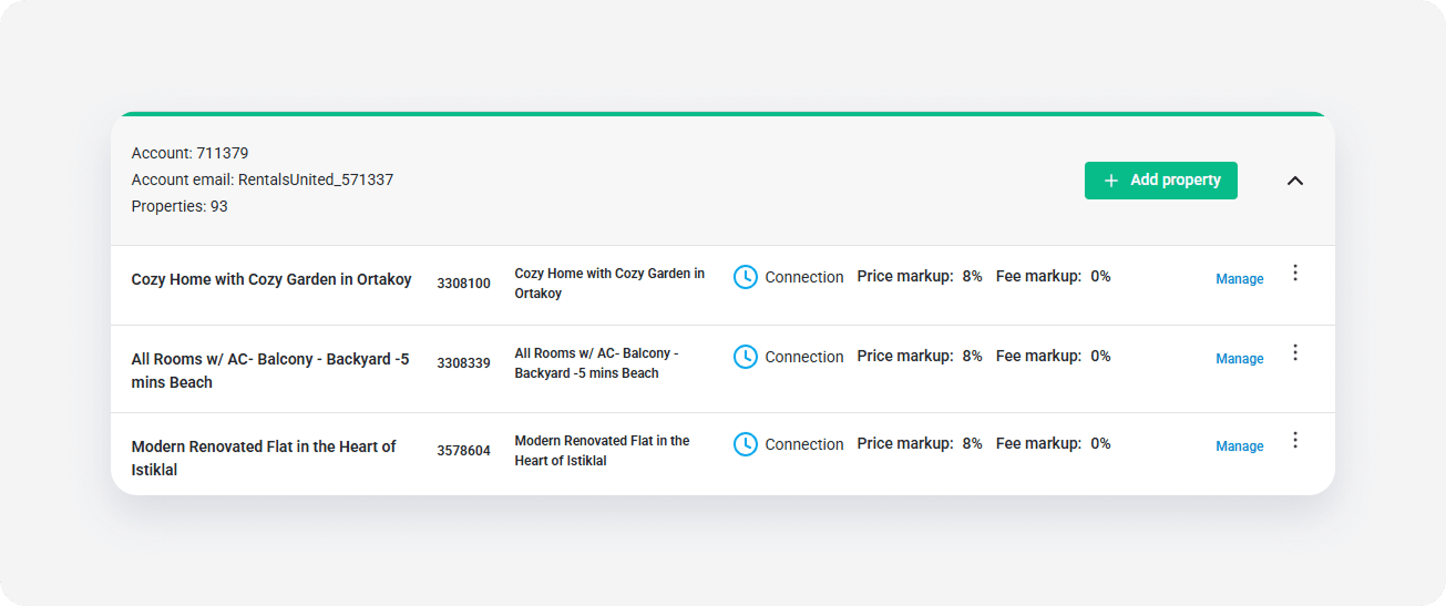Vrbo Property Settings