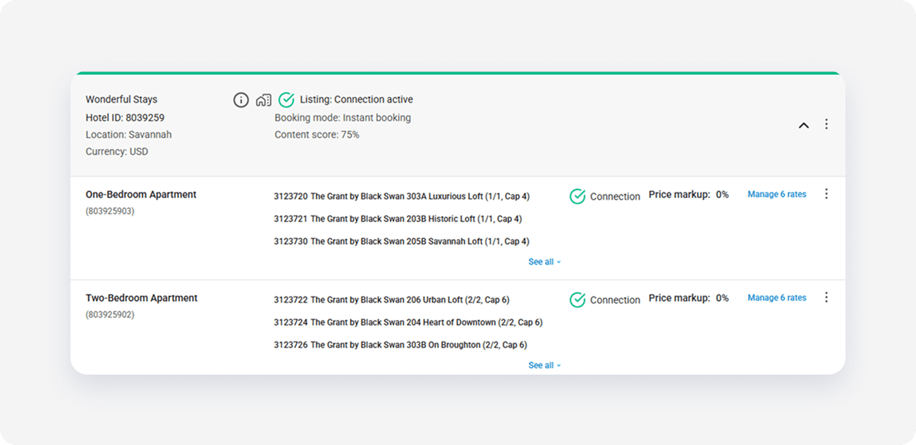 booking propertysettings multi