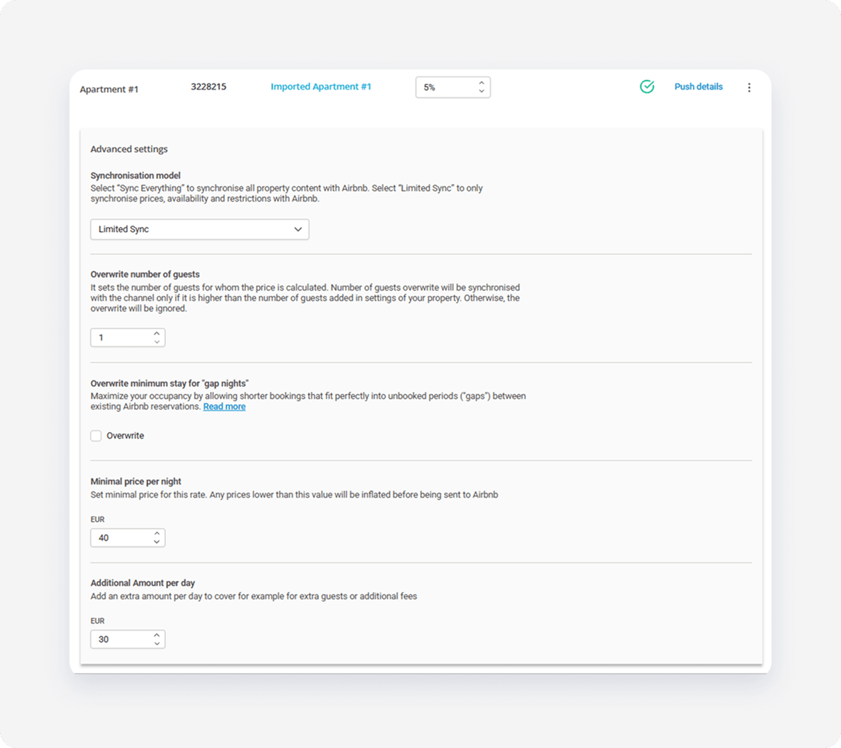 Airbnb Property Settings Manage