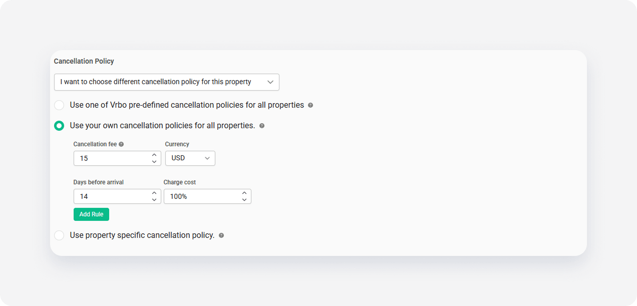 Vrbo Cancellationpolicy Listing