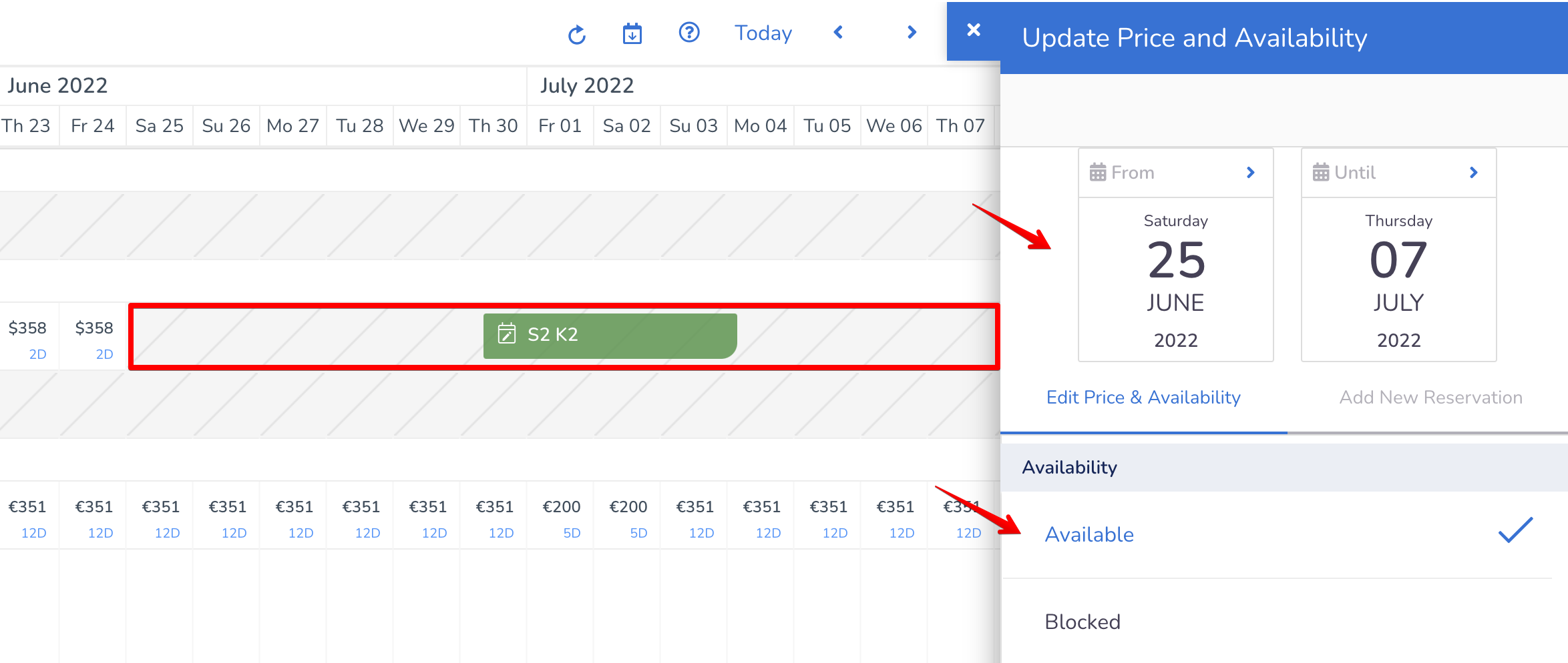 Changing Availability in the Calendar Guesty For Hosts Help Center