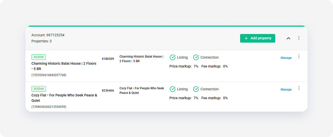 Airbnb Property Settings
