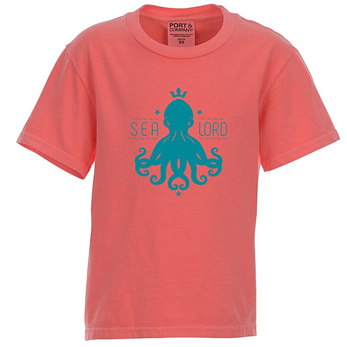 Personalized Custom Made Customized Principle Pigment Dyed T Shirt Youth Print My Logo Com For 29 08