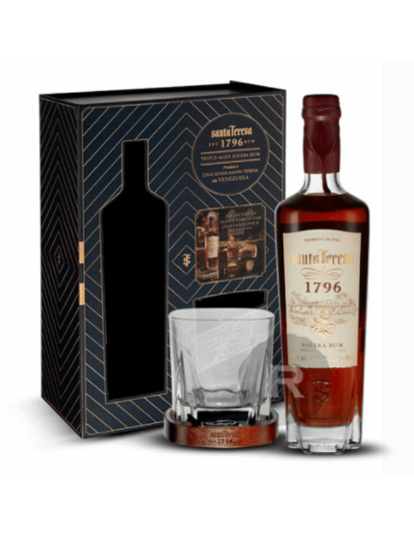 Coffret Rhum Santa Teresa avec 1 verre