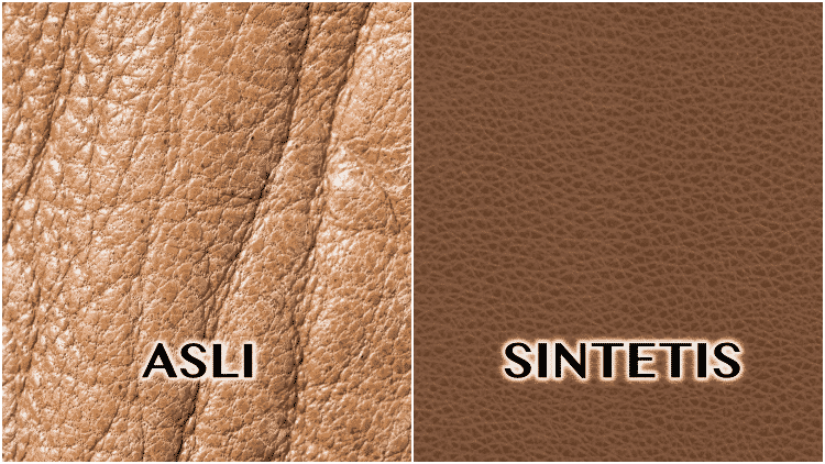 perbedaan kulit asli dan sintetis