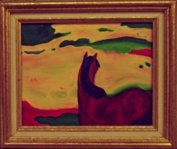 Cheval dans un Paysage