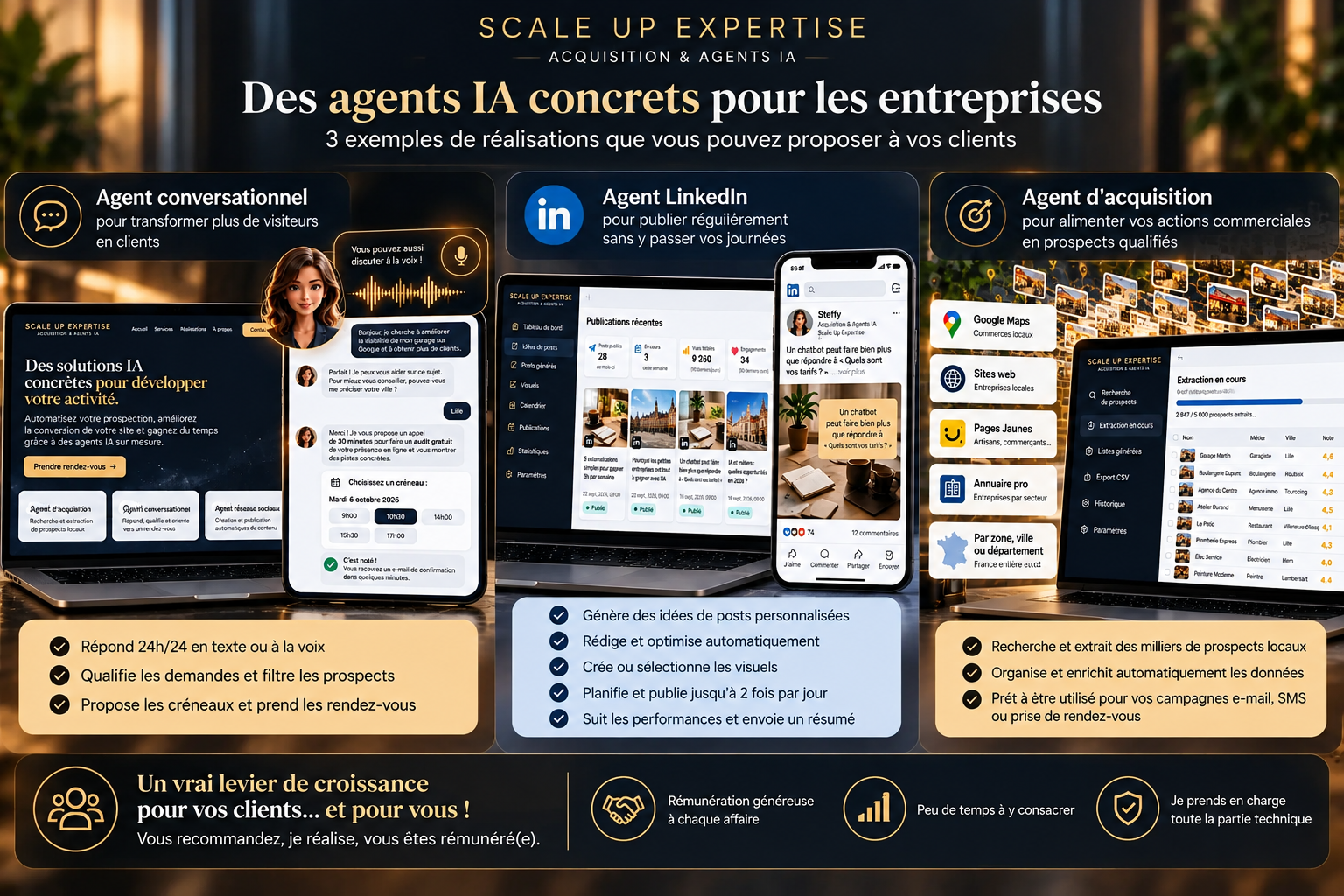 Apports d'affaires & partenariats - Scale Up Expertise