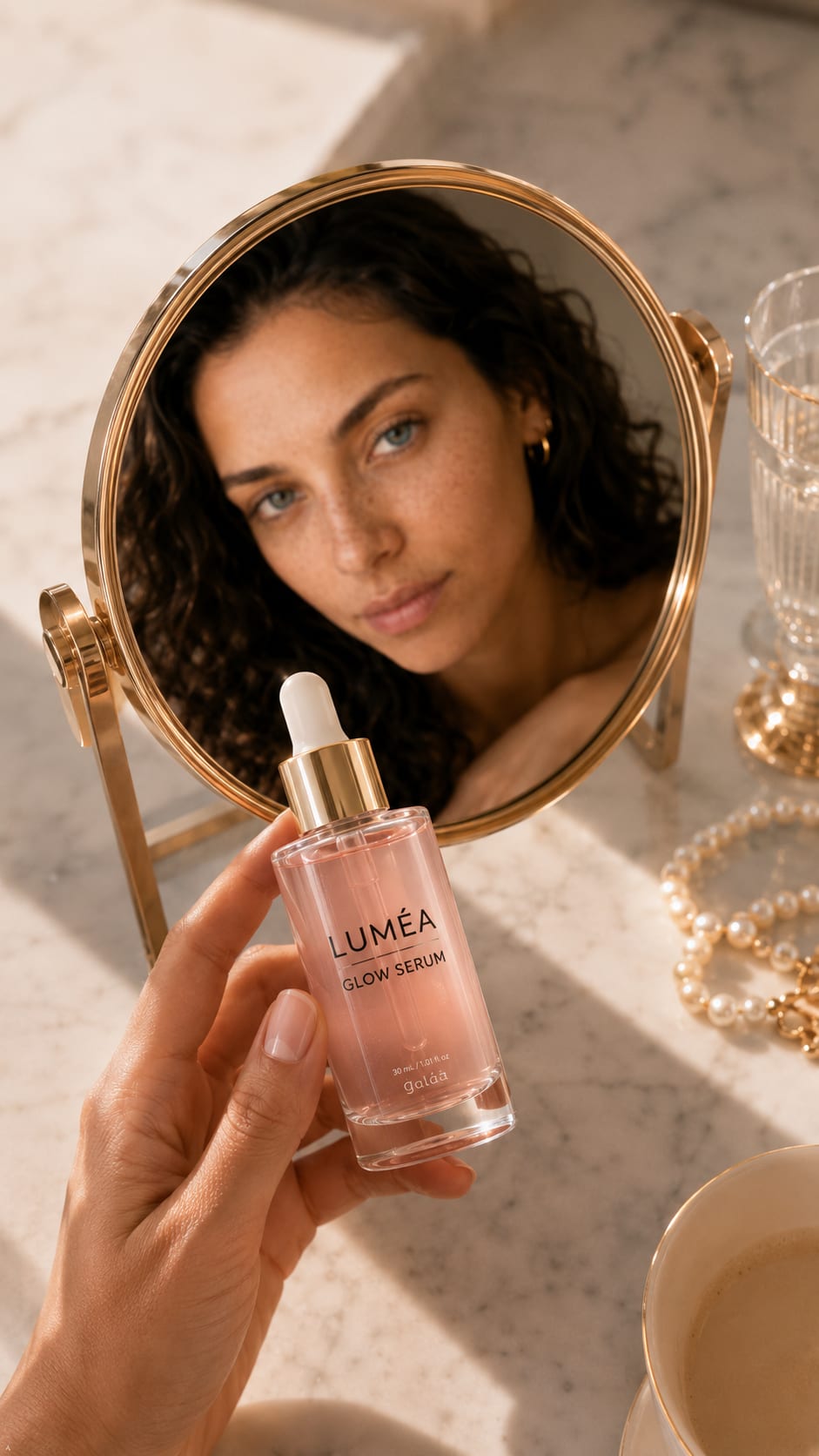 lumea — AI-generated product campaign still, The Amazing Studio