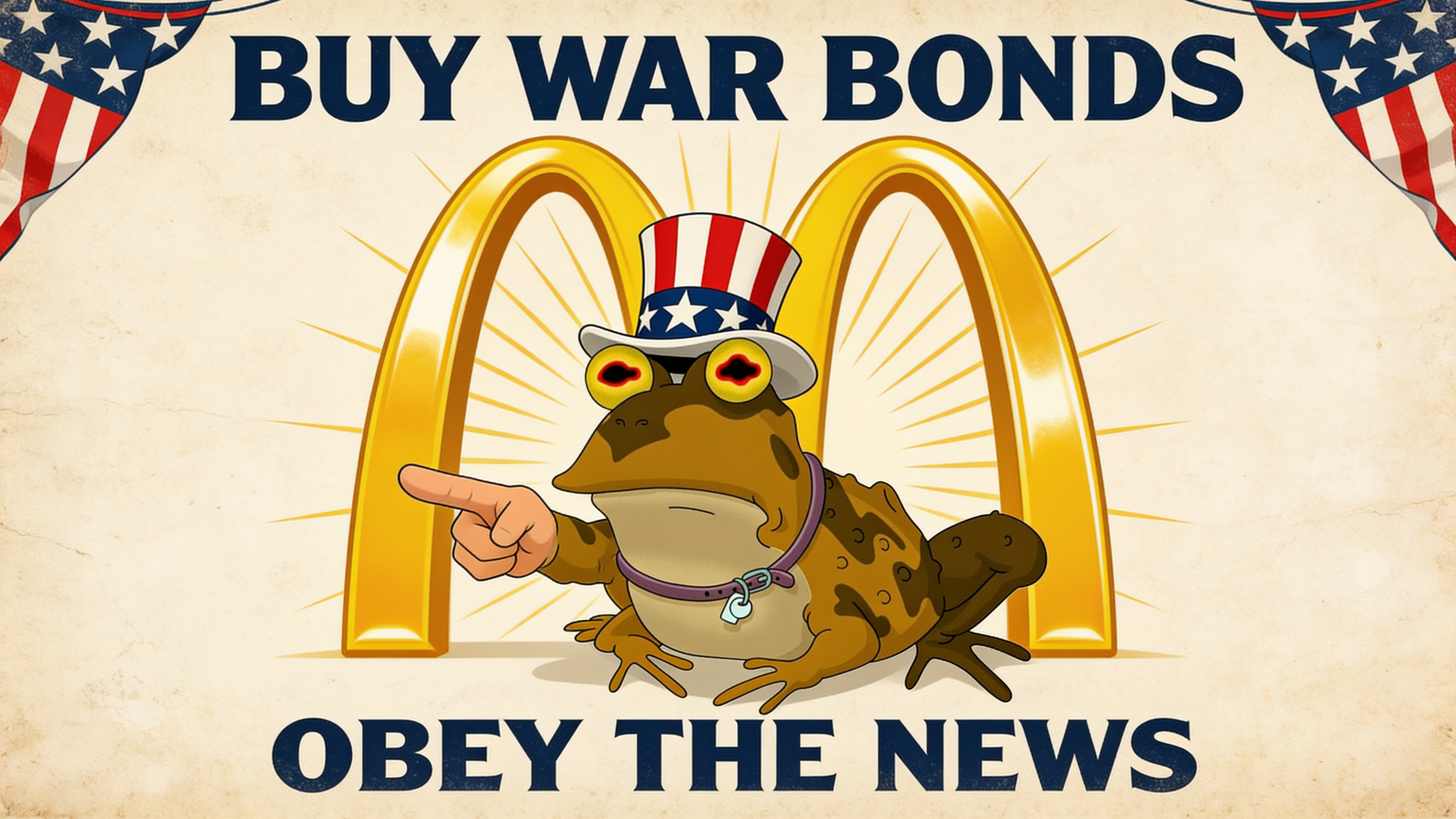 BUY WAR BONDS. OBEY THE NEWS.