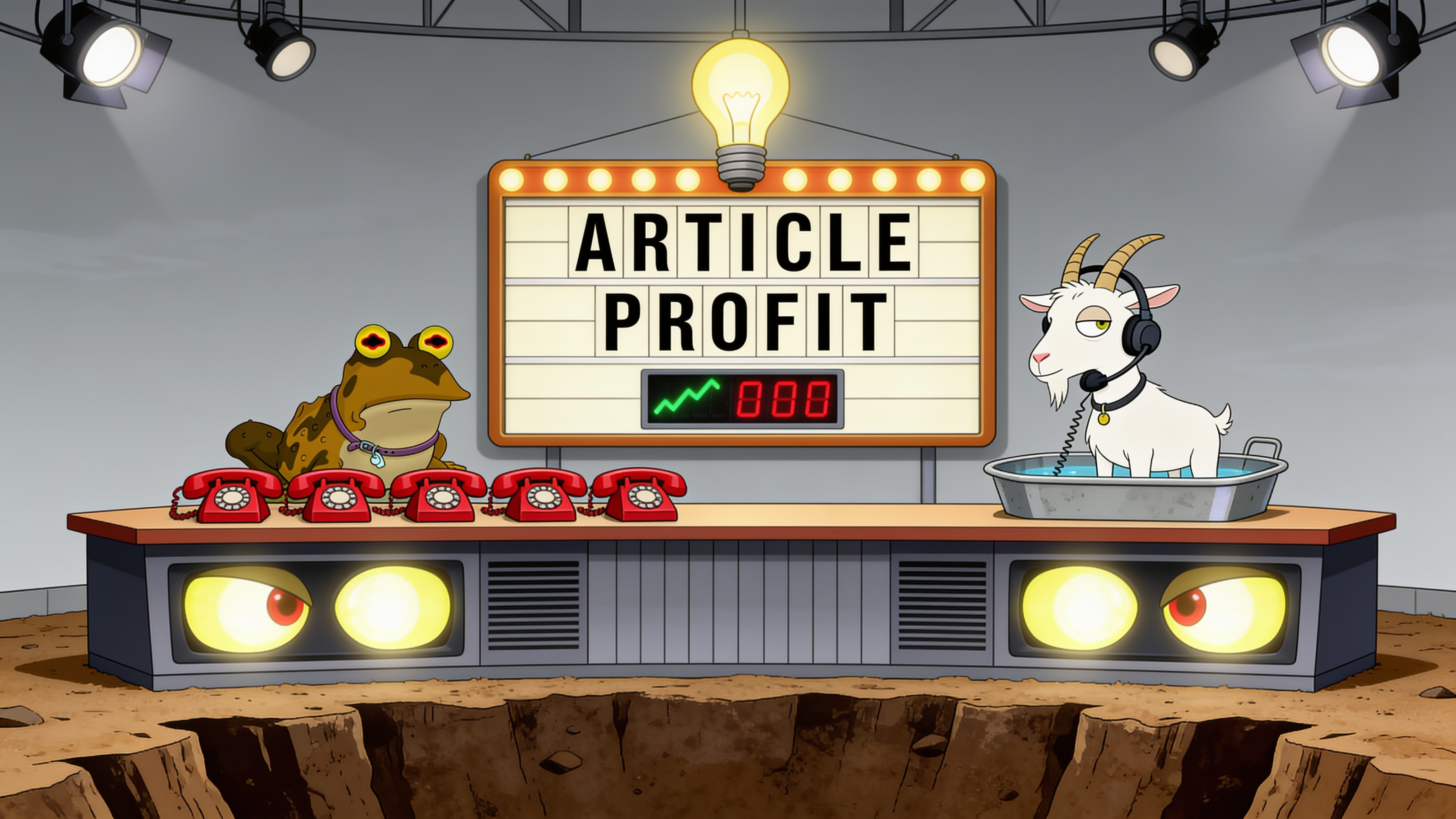 The phone lines are open. ARTICLE PROFIT.