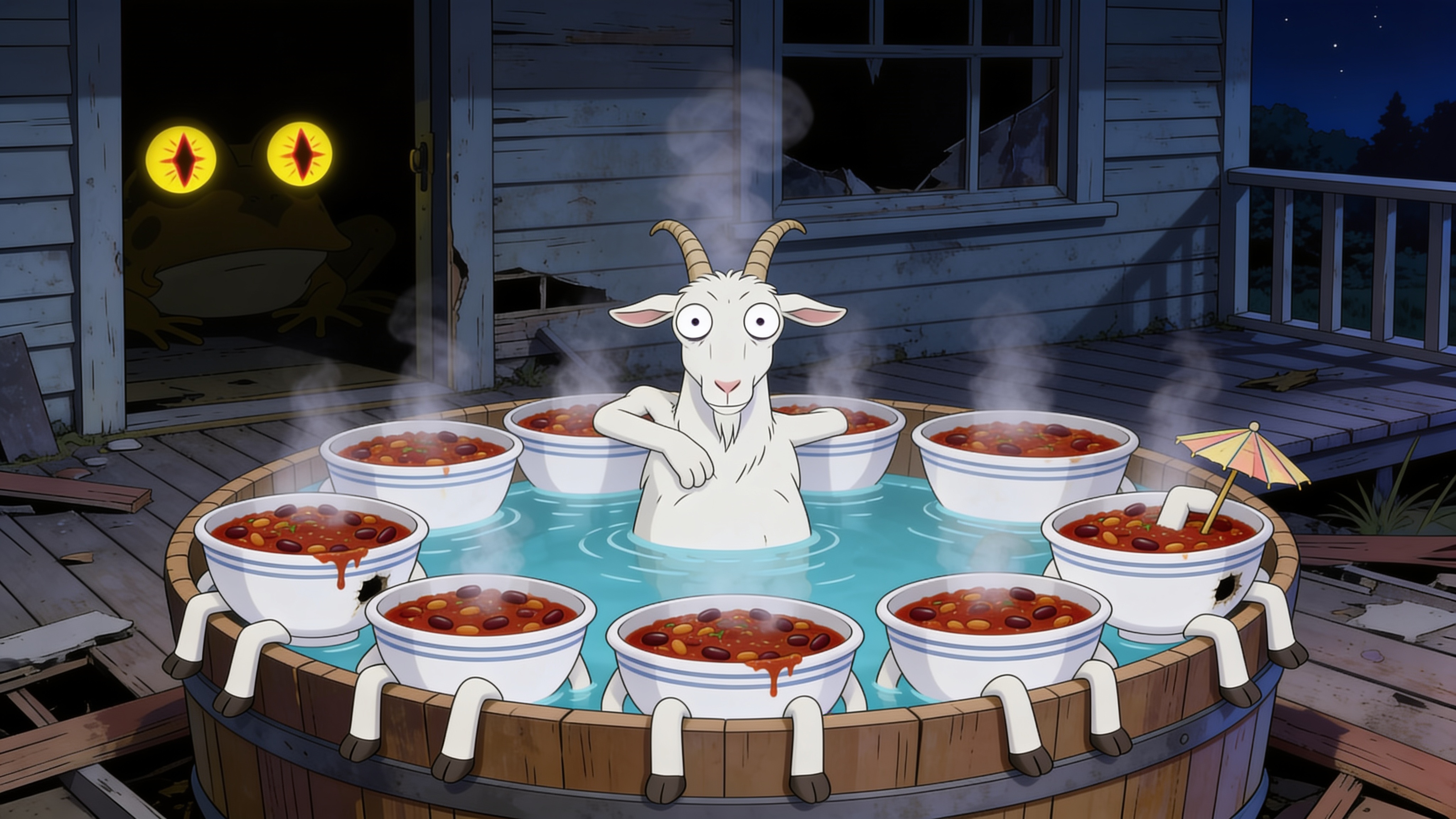 The hot tub. All of them. It was their size.