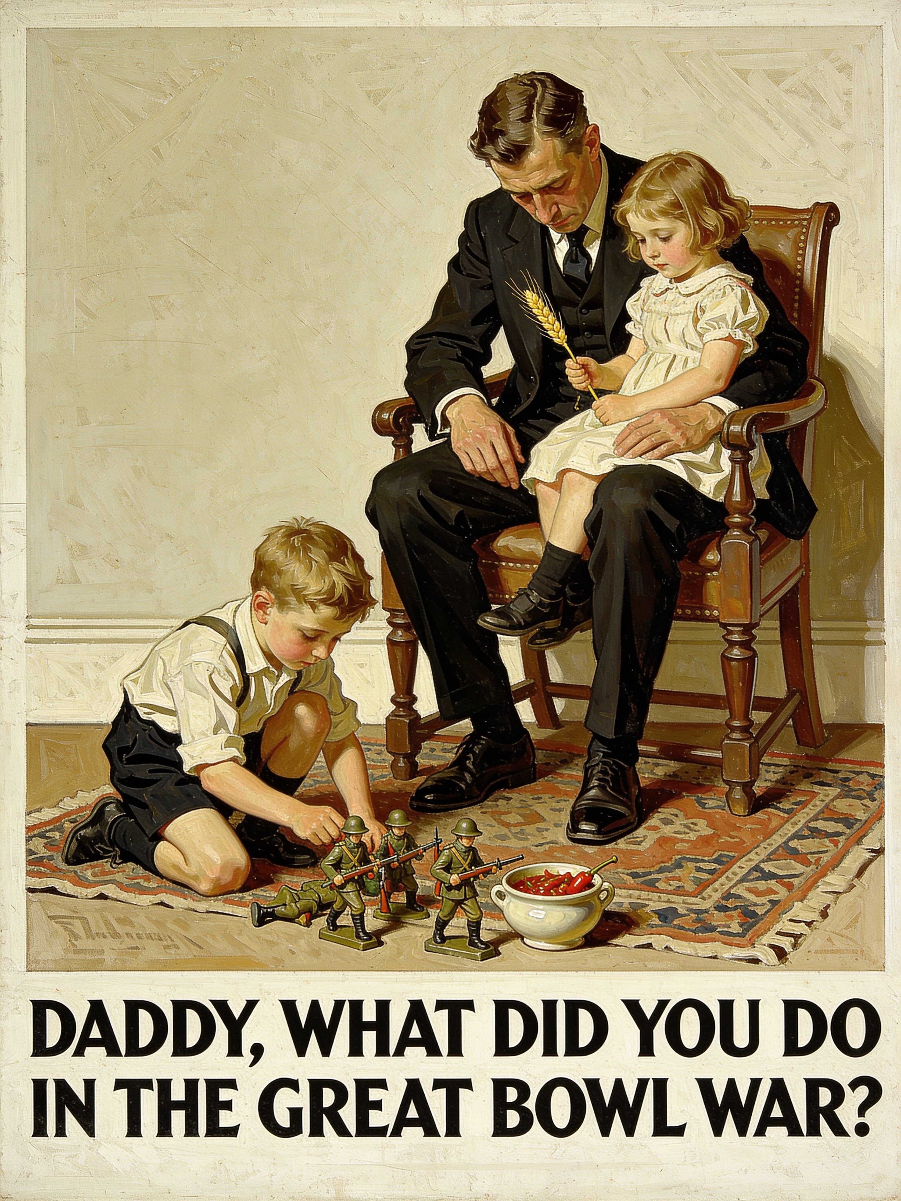 Daddy, what did you do in the Great Bowl War?