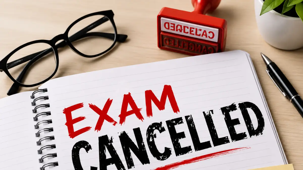 Exams Cancelled