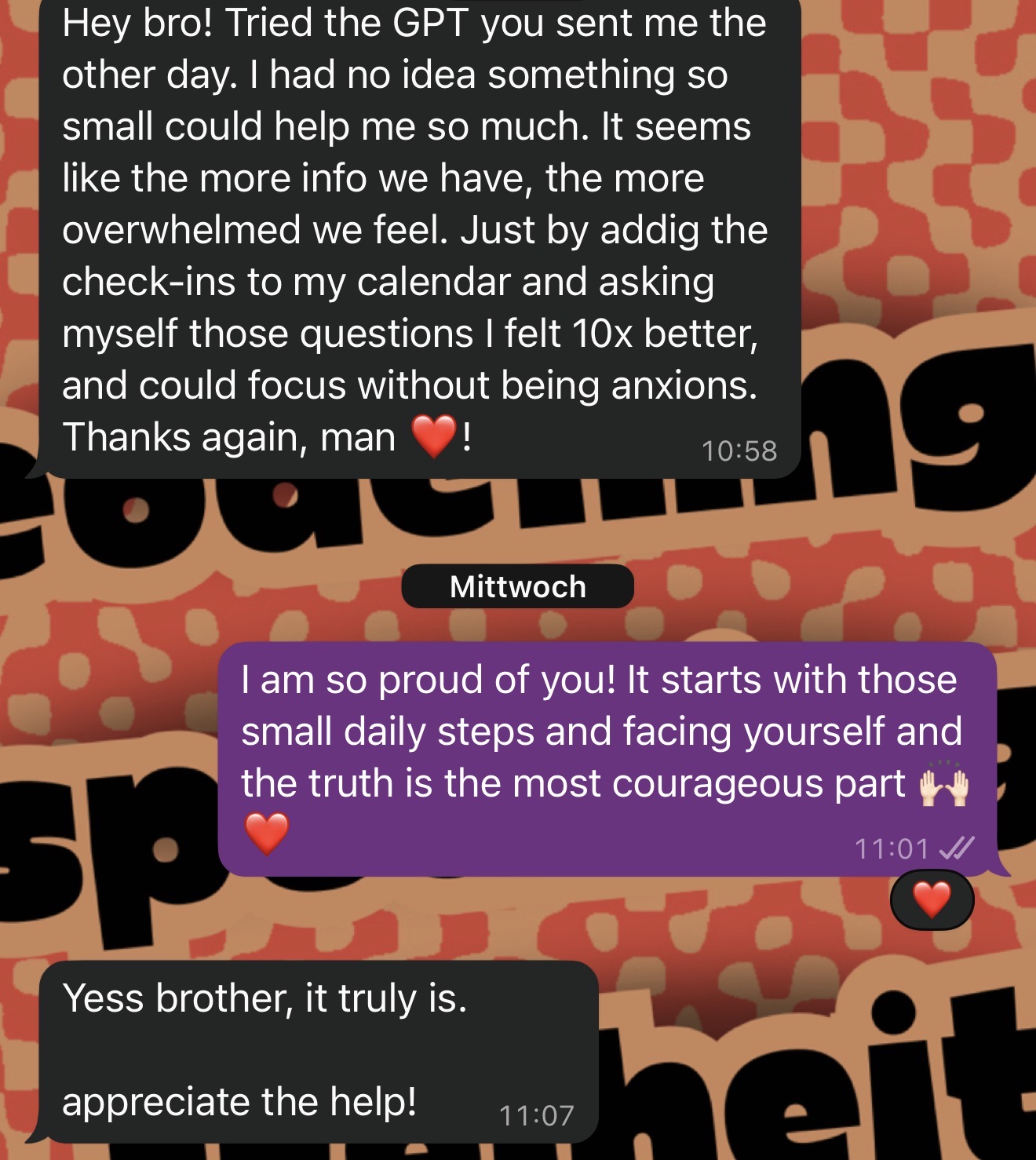Client testimonial